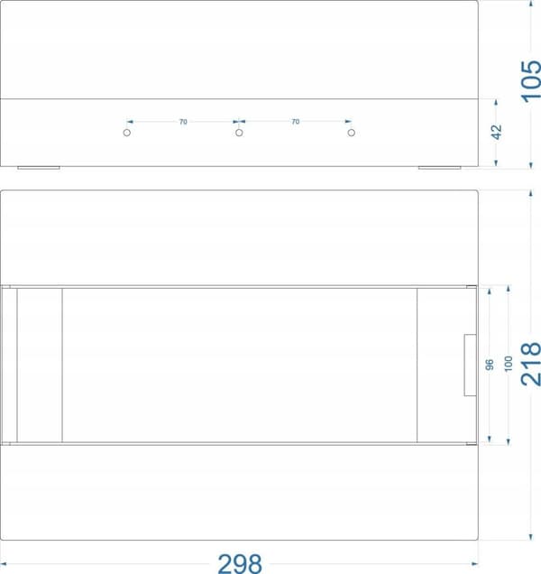 Overflademonteret fordelerskab SRn-12 MAX (N+PE) IP40