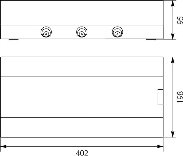 Overflademonteret fordelerboks SRn-18 (N+PE) IP40