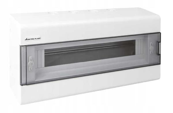 Overflademonteret fordelerboks SRn-18 (N+PE) IP40