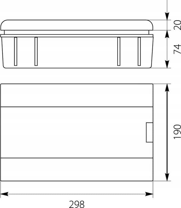 Indbygget fordelerboks SRp-12 IP40