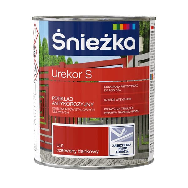 Śnieżka Korroosionestopohjamaali Urekor S red oxide 0,8L