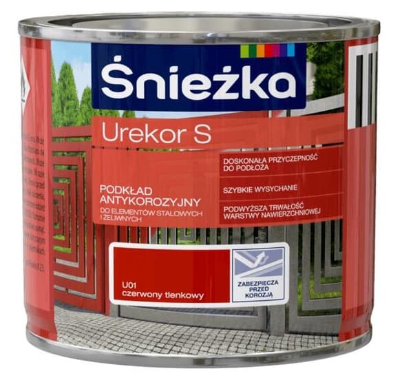 Śnieżka Anti-korrosionsprimer Urekor S röd oxid 0,2L