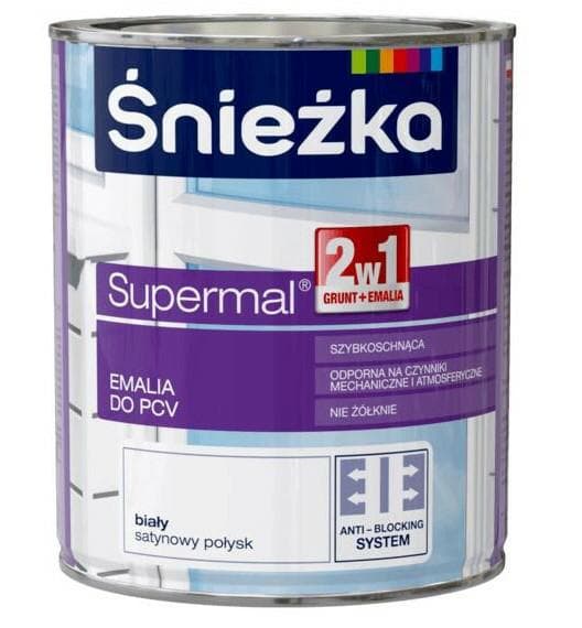 Śnieżka Supermal PVC emali valkoinen 0,75l
