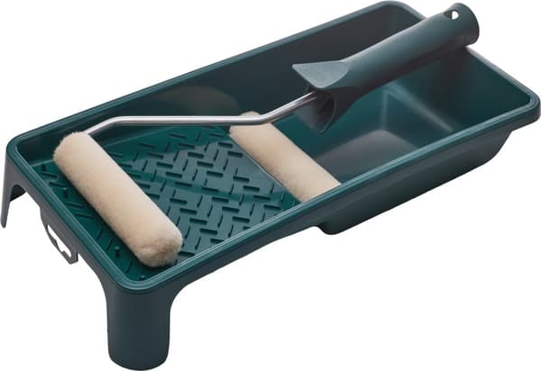 STALCO Målningsset - Velour NITRO bricka 150 x 290 mm, handtag 100 / ø6 mm, 2 x Velour 100 mm STALCO S-38909