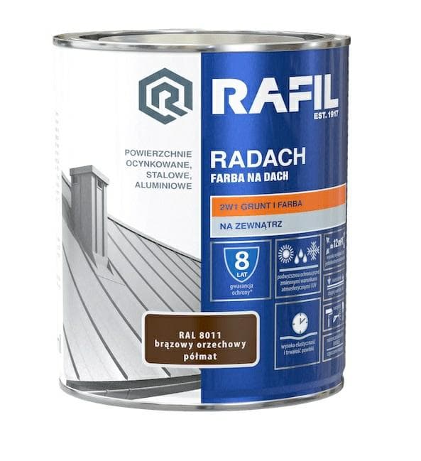 RAFIL Radach kattomaali ruskea pähkinä 0,75L