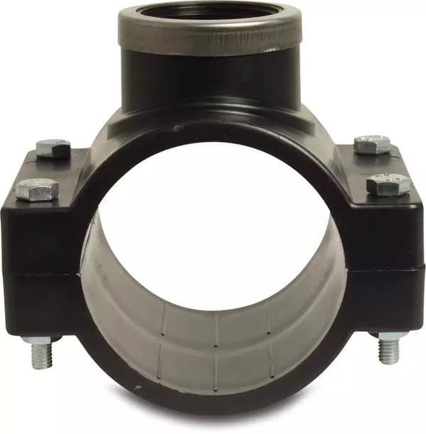N Profec -puristin ruuveilla PP 32mm x 1/2"" puristin x GW 16bar musta