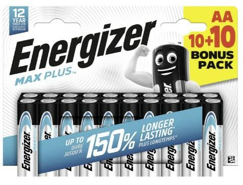 Energizer AA (R6) alkaliske batterier 20 stk.