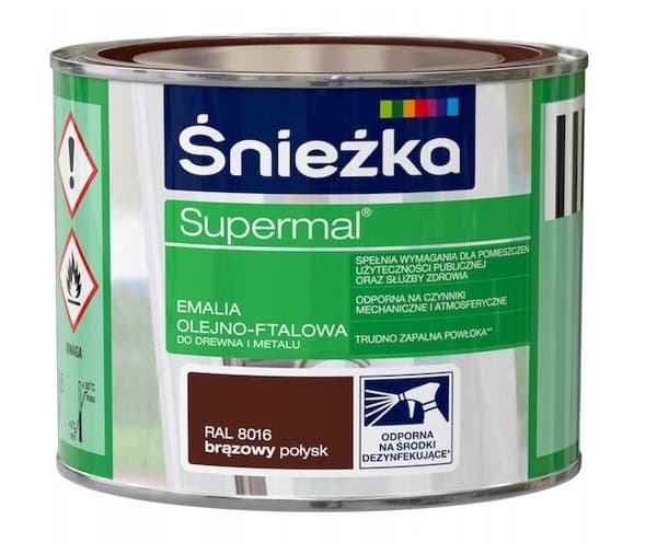 ŚNIEŻKA Supermal brown 8016 0,2L glans