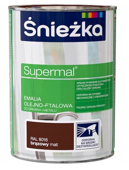 ŚNIEŻKA Supermal ruskea matta 8016 0,8l