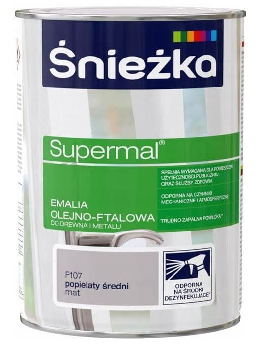 Śnieżka Supermal tuhka keskimatta matta F107 0.8l