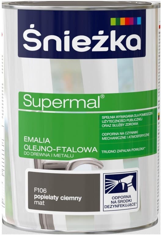Śnieżka Supermal ask mørk mat F106 0,8l
