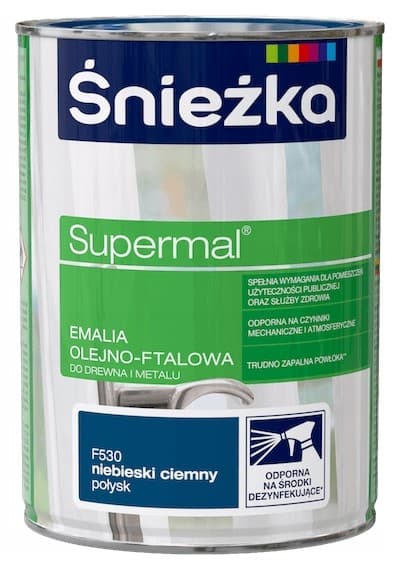 ŚNIEŻKA Supermal mørkeblå glans 0,8l