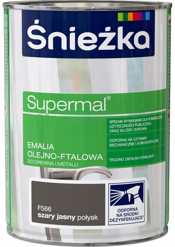 ŚNIEŻKA Supermal vaaleanharmaa kiilto 0,8l