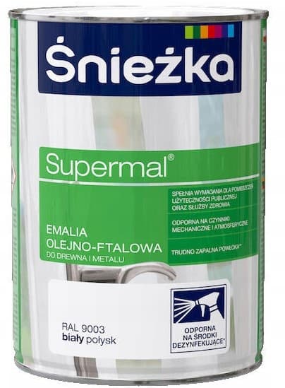 ŚNIEŻKA Supermal valkoinen kiilto 9003 0,8l