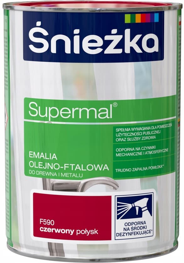 ŚNIEŻKA Supermal röd glans 0,8L