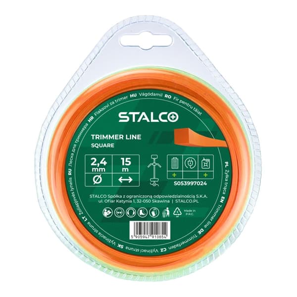 STALCO Neliönmuotoinen leikkuulanka 2,7 mm x 15 m S053997025