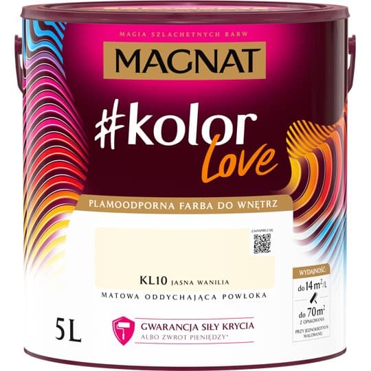 Magnat #kolorLove KL10 vaalea vanilja 5L BS