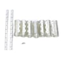 Miniatyrbillede 2 af 2: PVC Strip Gardin, 7 Paneler, Vejrbestandig,Gennemsigtig