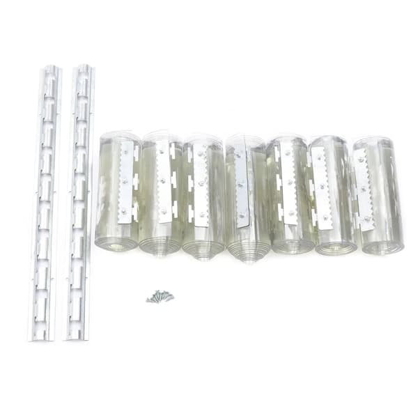 PVC Strip Gardin, 7 Paneler, Vejrbestandig,Gennemsigtig