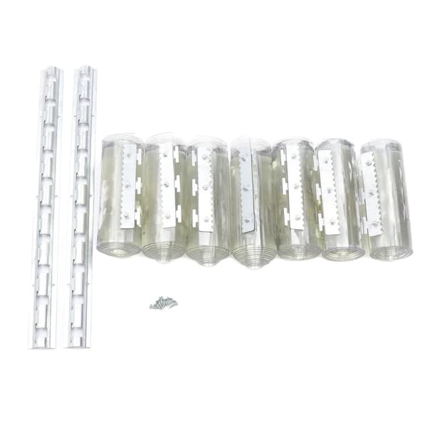 PVC Strip Gardin, 7 Paneler, Vejrbestandig,Gennemsigtig