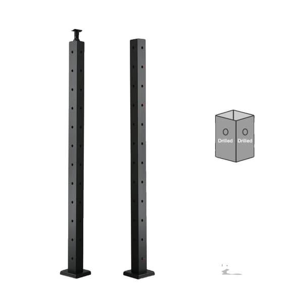 VEVOR Kabelræling Post, Holdbart Rustfrit Stål, Forborret til Nem Installation,Type H