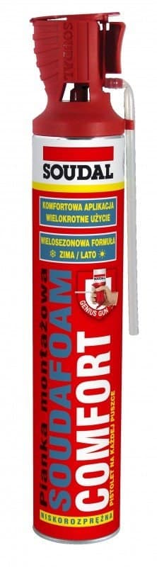 Soudafoam Comfort 750ml monteringsskum med Genius Gun applikator