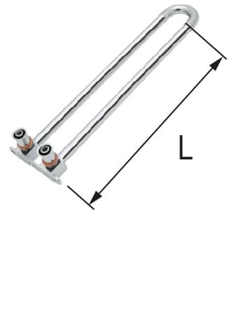 Messinkikulma Cu-putkella O15 ultraPRESS - 16 L = 300 mm