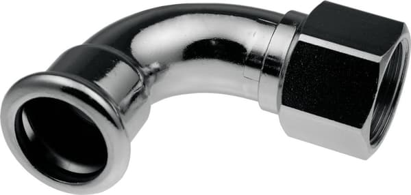 Albue 90° GW Stål - 22 Rp3/4""
