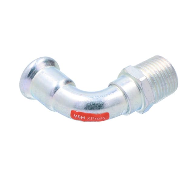 Böj 90° GZ stål - 15 R1/2"