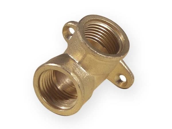 Metalskrueknæbøjning med monteringsbeslag GW/GW PVC-C 1/2""
