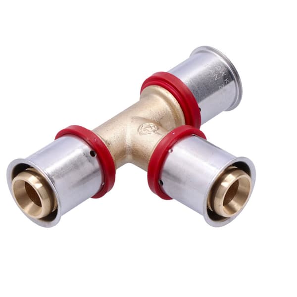 UltraPRESS messing-T-stykke - 25