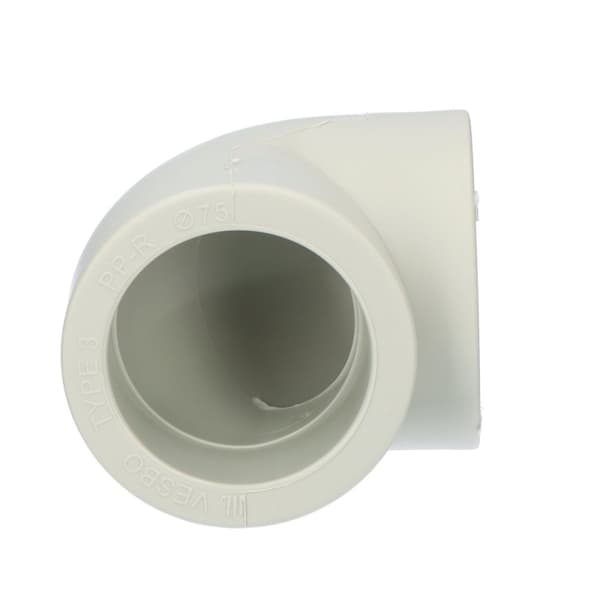 PP-albue 90 grader 75 mm