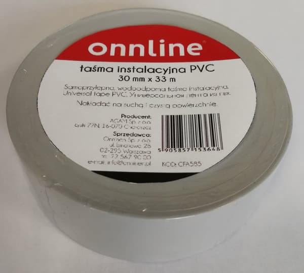 PVC installationstape 33m x 50mm ONLINE