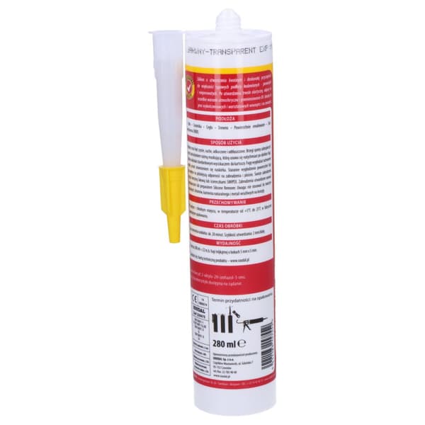 Universal silikon 280ml färglös