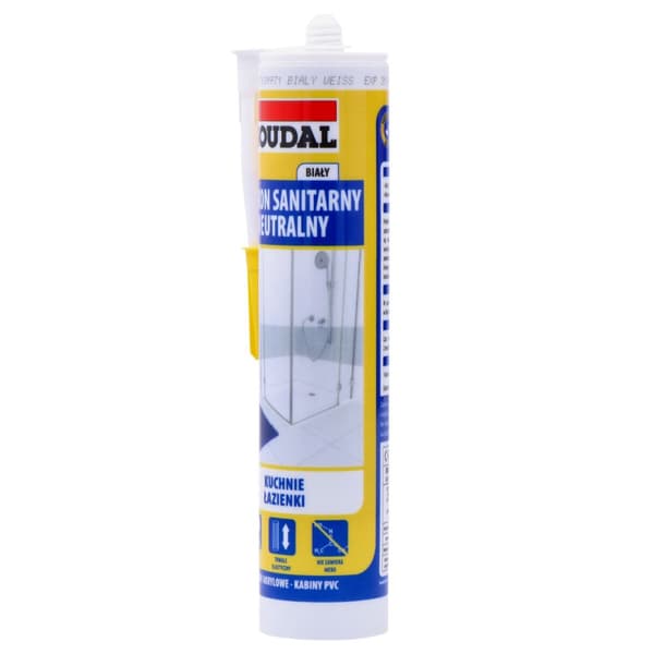 Neutral-sanitær silikone 280ml SIL2S hvid