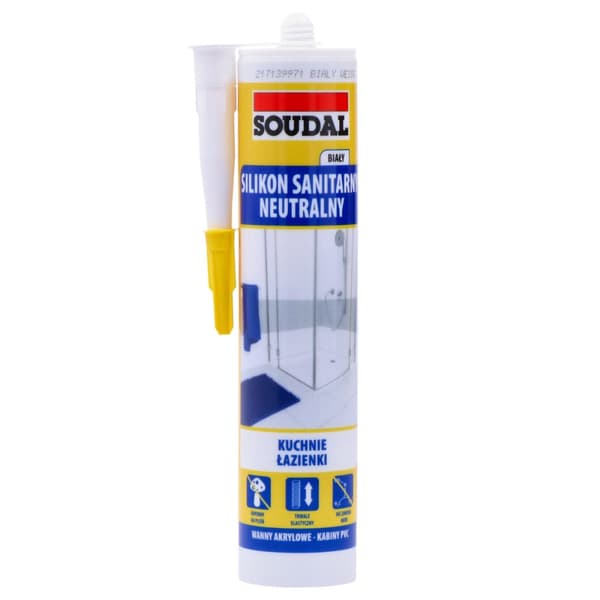 Neutral-sanitær silikone 280ml SIL2S hvid