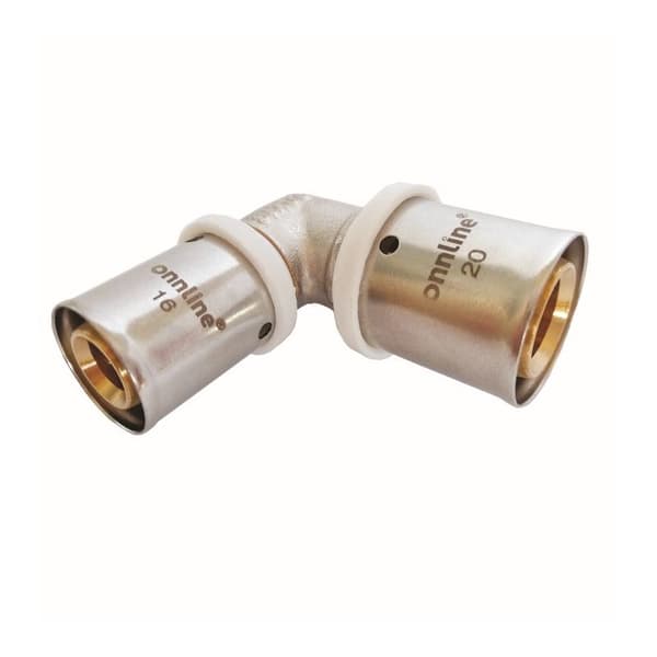 Supistusmutka 90ST puristettu 20X16MM il U ONNLINE