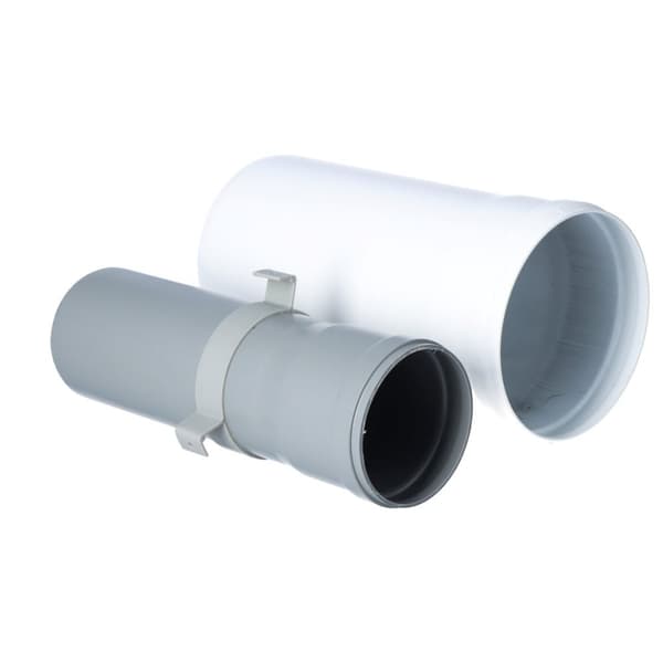 Lige koncentrisk skorstensrør PP-AL L250mm DN80/125mm med pakning [EPDM] ONLINE