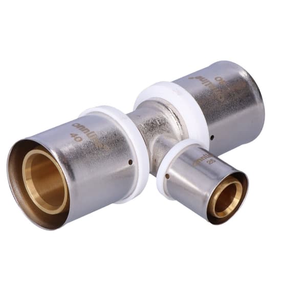 Presset reduktions-T-stykke 40x25x40 mm, ONLINE