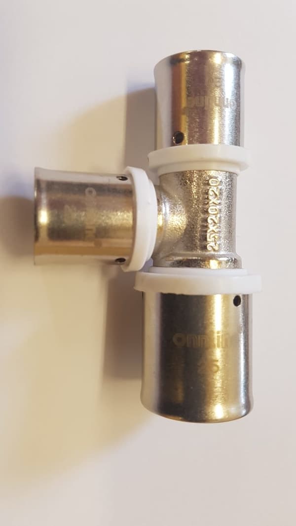Presset reduktions-T-stykke 40x25x40 mm, ONLINE