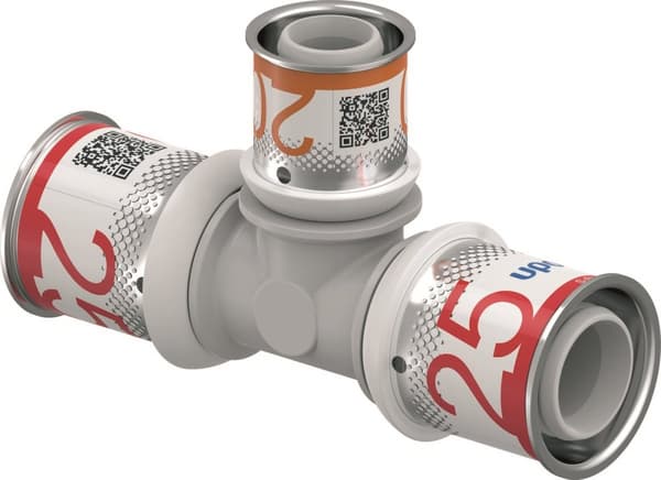 Reduktions-T-stykke PPSU 25-20-25 Uponor S-Press Plus