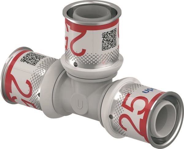 PPSU T-stykke 25-25-25 Uponor S-Press Plus