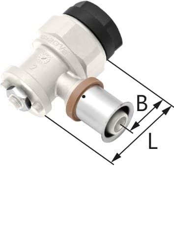 PPSU GW ultraPRESS vægbøjning - 20 Rp1/2"" L = 40 mm