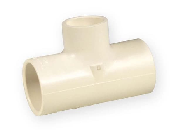 Reduktions-T-stykke KW/KW/KW PVC-C 3/4x3/4x1/2"
