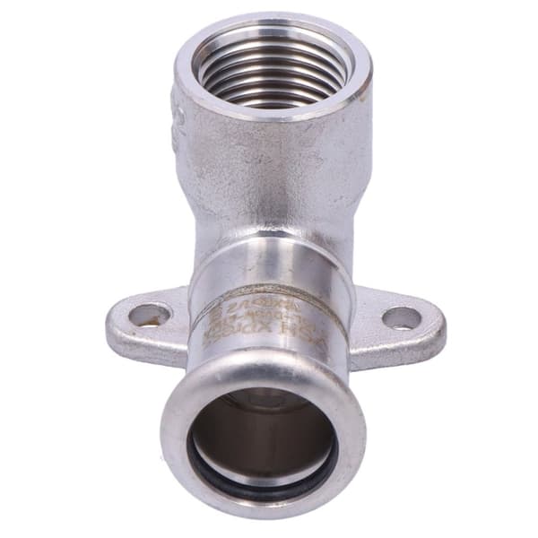 Vægbøjning med ører GW Inox - 18 Rp1/2"" L = 44 mm