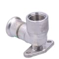 Miniatyrbillede 4 af 4: Vægbøjning med ører GW Inox - 18 Rp1/2"" L = 44 mm