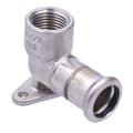 Miniatyrbillede 2 af 4: Vægbøjning med ører GW Inox - 18 Rp1/2"" L = 44 mm