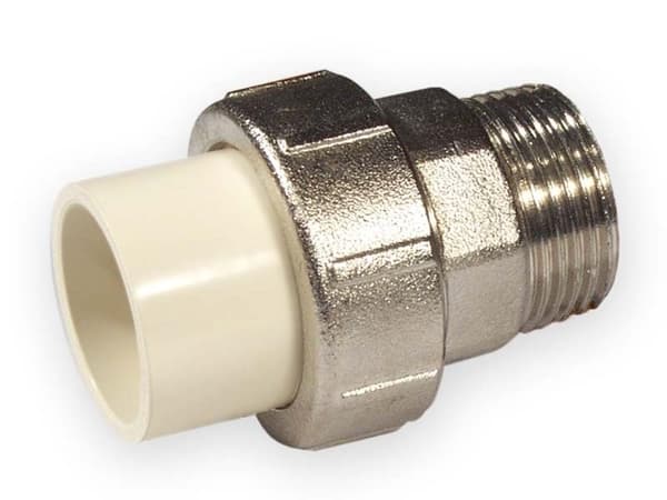 Plastskruvkoppling - metallskruv KW/GZ PVC-C 3/4"
