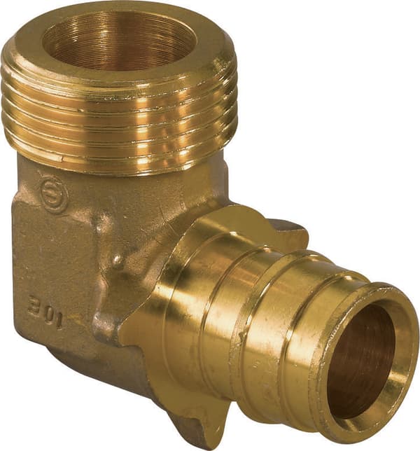 Albue med udvendig gevind PL 20-G1/2""MT Uponor Q&E