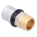 Miniatyrbillede 3 af 3: PURMO CLEVERFIT forbindelsesstykke med udvendig gevind 26x3/4"" GZ